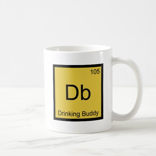 Mug Db - Symbole de l'élément de chimie de la boue de (Droite)