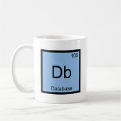 Mug Db - Symbole d'élément de chimie de base de donnée (Gauche)