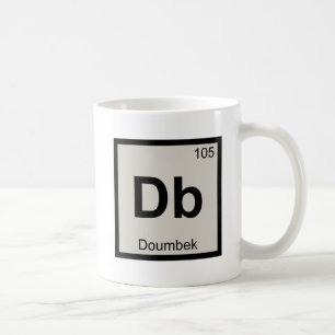Mug Db - Symbole du tableau périodique de la musique d