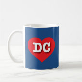 Mug DC Red Heart - J'aime DC (Gauche)