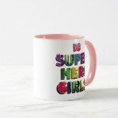 Mug DC Super Hero Girls City Letters (Devant droit)