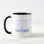 Mug DD Docteur en divinité Acronyme LOGO (Gauche)