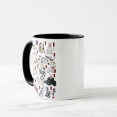 Mug ） de 下 de （de 其のまま地口猫飼好五十三疋, chats de 国芳 (3), (Devant gauche)