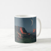 Mug de 11 oz avec l'image "Monuments du désert" (Devant droit)