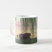 Mug de 11 oz avec l'image "Sous les saules" (Devant gauche)