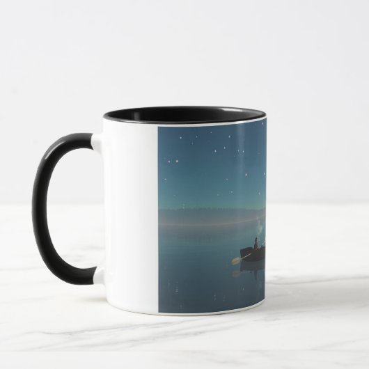 mug de 14 oz avec l'image "Paisible" (Gauche)
