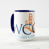 Mug de 15 oz avec logo du pont WCCW (Devant gauche)