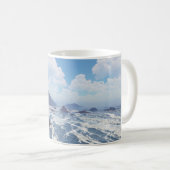 Mug de 330ml avec image "Côte rocheuse" (Devant droit)