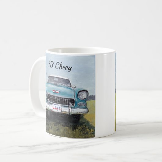 Mug de 55' Chevy Car Art (Devant gauche)