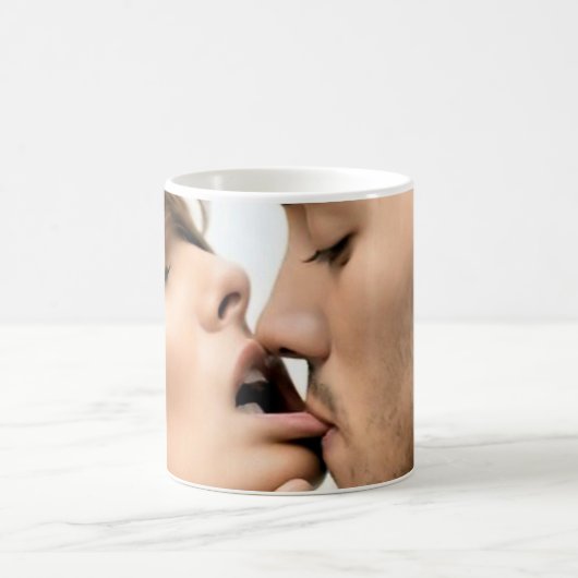 Mug de baiser romantique - 11 oz Coupe classique d (Centre)