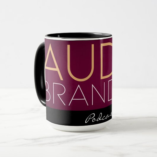Mug de baladodiffusion de marque audio (Devant gauche)