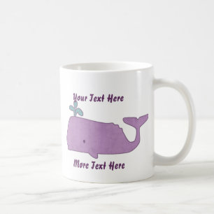 Mug de baleines violettes