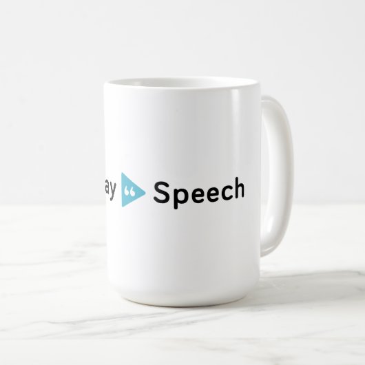 Mug de base de la parole quotidienne (Devant droit)