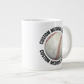 Mug de baseball géant avec texte personnalisé de t (Devant droit)