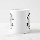Mug de baseball géant avec texte personnalisé de t (Devant)