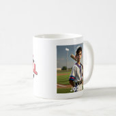 Mug de baseball personnalisé chic surstimulé (Devant droit)