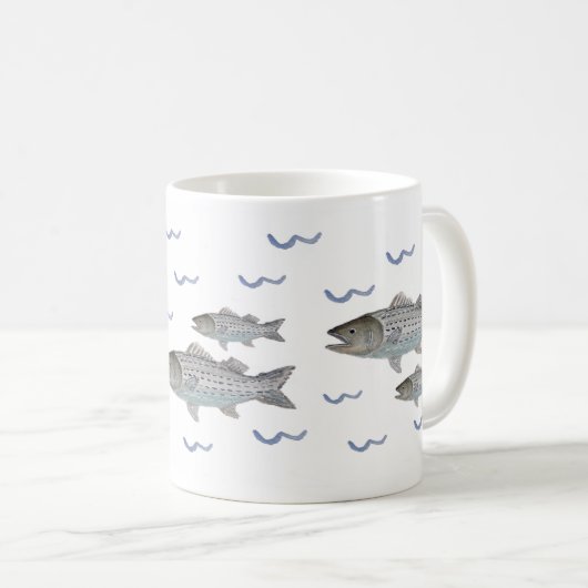 Mug de basse rayée (Devant droit)