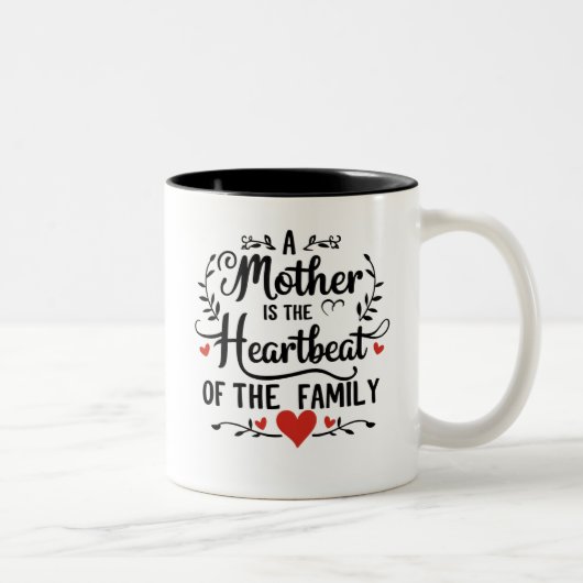 Mug de battement de coeur de maman (Droit)