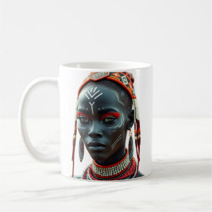 Mug de beauté tribale africaine   Afrocentrique