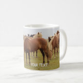 Mug De beaux chevaux bruns (Devant droit)