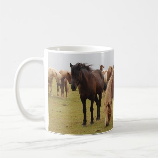 Mug De beaux chevaux bruns (Gauche)