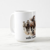 Mug de beaux chevaux sauvages (Devant gauche)