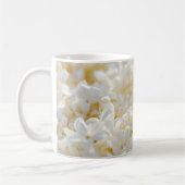 Mug De beaux petits fantômes au milieu des fleurs blan (Gauche)