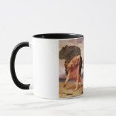 Mug De belles femmes grecques ramassent des galets sur (Gauche)