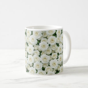 Mug De belles roses blanches