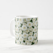 Mug De belles roses blanches (Devant gauche)