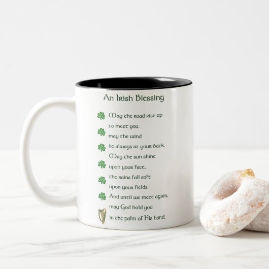 Mug de bénédiction irlandaise (Avec donut)