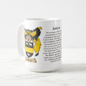 Mug De biais, l'origine, la signification et la crête (Devant gauche)