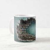 Mug de bibliothèque 3D (Devant gauche)