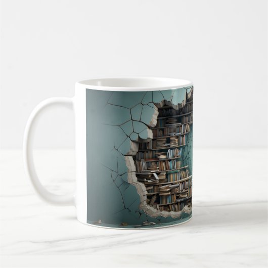 Mug de bibliothèque 3D (Gauche)