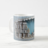 Mug de bibliothèque 3D (Devant gauche)