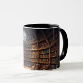 Mug de bibliothèque enchantée - Amateurs de livres (Devant droit)