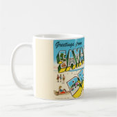 Mug de bienvenue de Savannah Beach Georgia (Gauche)