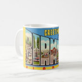 Mug de bienvenue rétro Birmingham AL (Devant gauche)