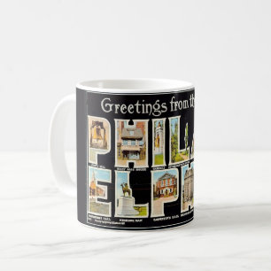 Mug de bienvenue vintage de Philadelphie