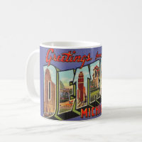 Mug de bienvenue vintage Détroit Michigan