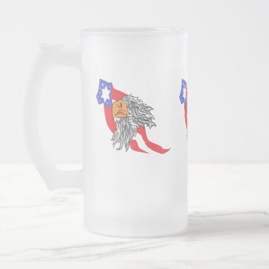 Mug de bière congelée : Aigle (Gauche)