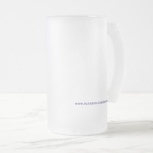 Mug de bière congelée BBSProducations (Devant droit)