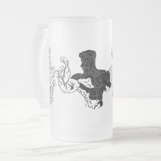 Mug de bière congelée : Body Builder's (Devant gauche)