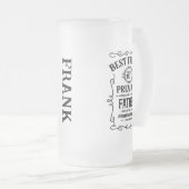Mug de bière congelée personnalisée (Devant droit)