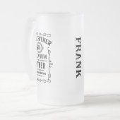 Mug de bière congelée personnalisée (Devant gauche)