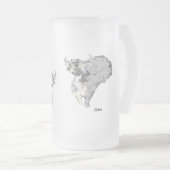 Mug de bière congelée : soif en tant que buffle (Devant droit)