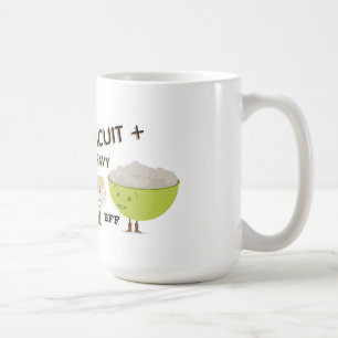 Mug De biscuit et de sauce au jus de meilleurs amis