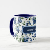 Mug de bleuets personnalisable (Devant gauche)