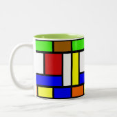 Mug de blocs colorés vibrants (Gauche)