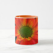 Mug de boisson à fleur orange d'automne (Centre)